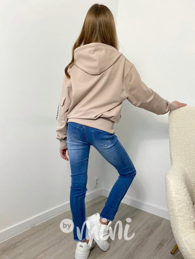 La loca oversize mikina béžová