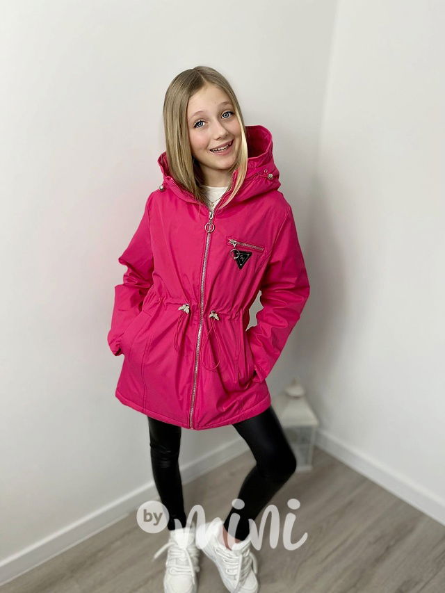 Parka s podšívkou růžová