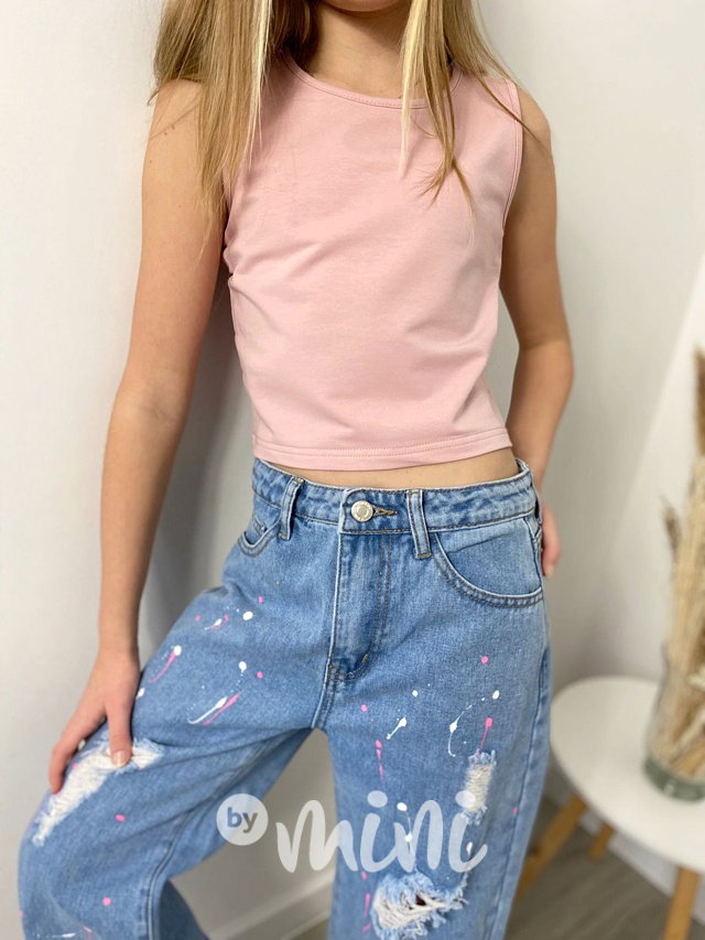 Splash ripped jeans