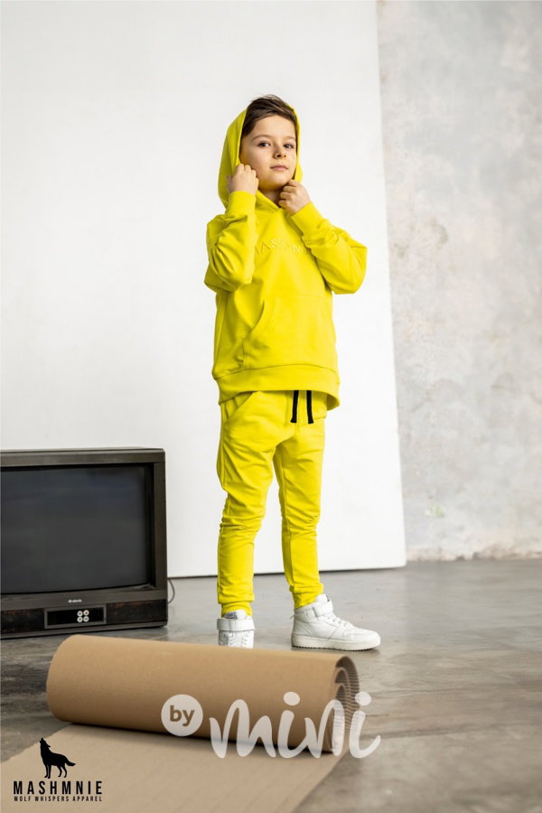 Mash Mnie logo mikina lemon