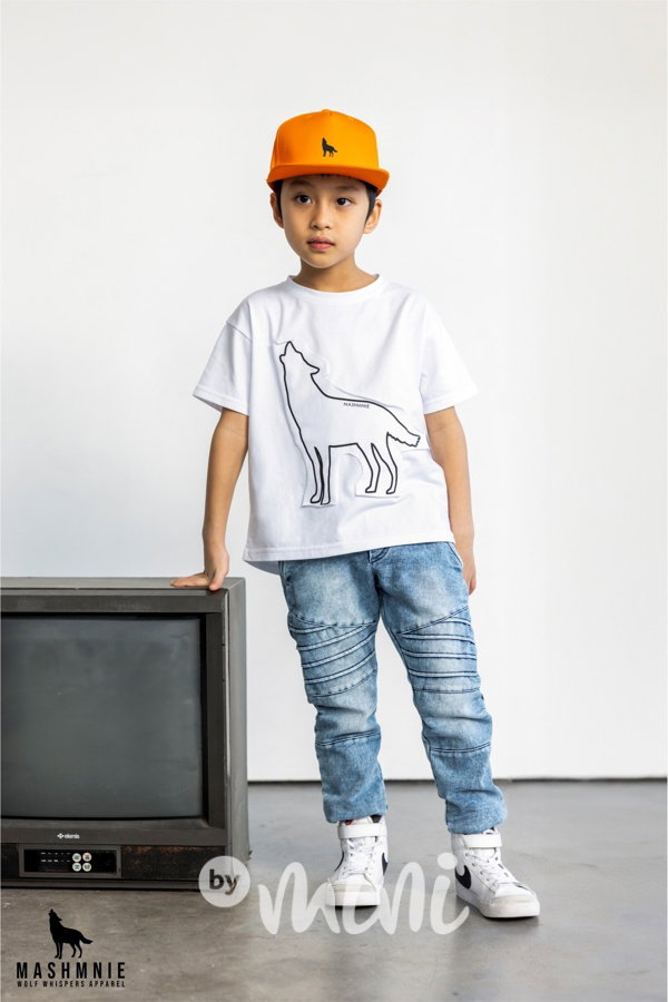 Mash Mnie biker soft denim jeans