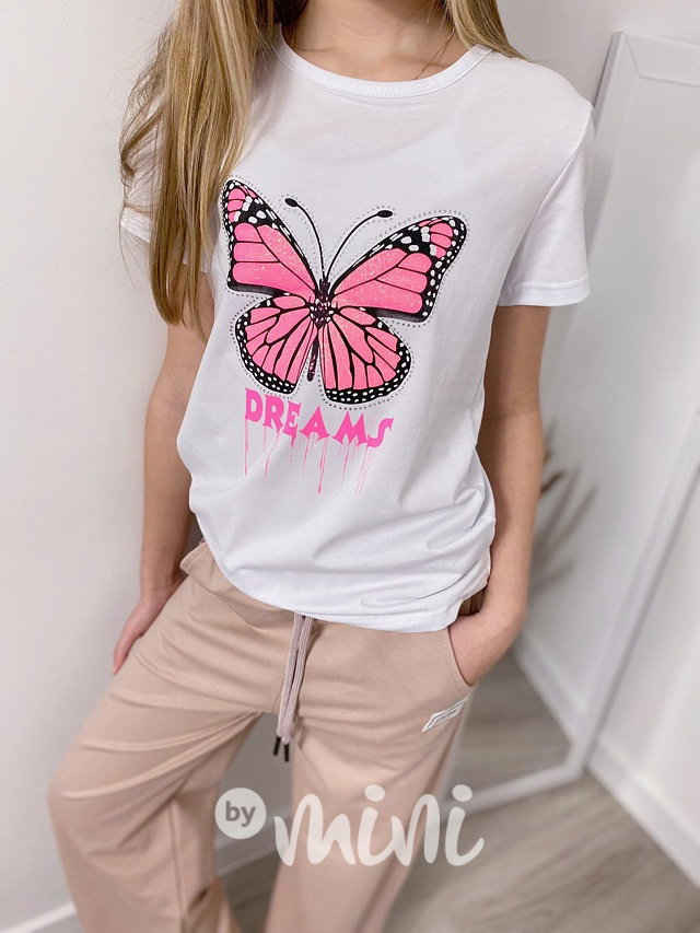 Butterfly triko bílé