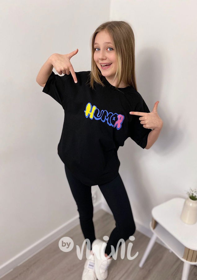 Oversize triko humor černé