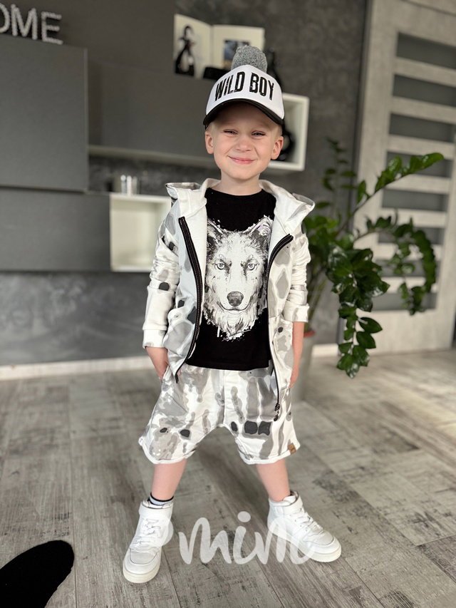 Splash mikina white/grey