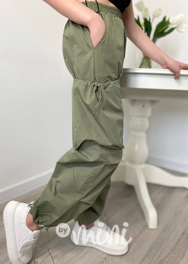Parachute pants - cargo kapsáče khaki