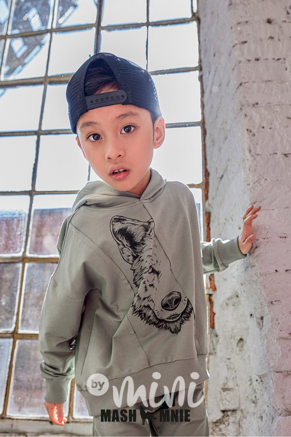 Mash Mnie mikina WOLF khaki