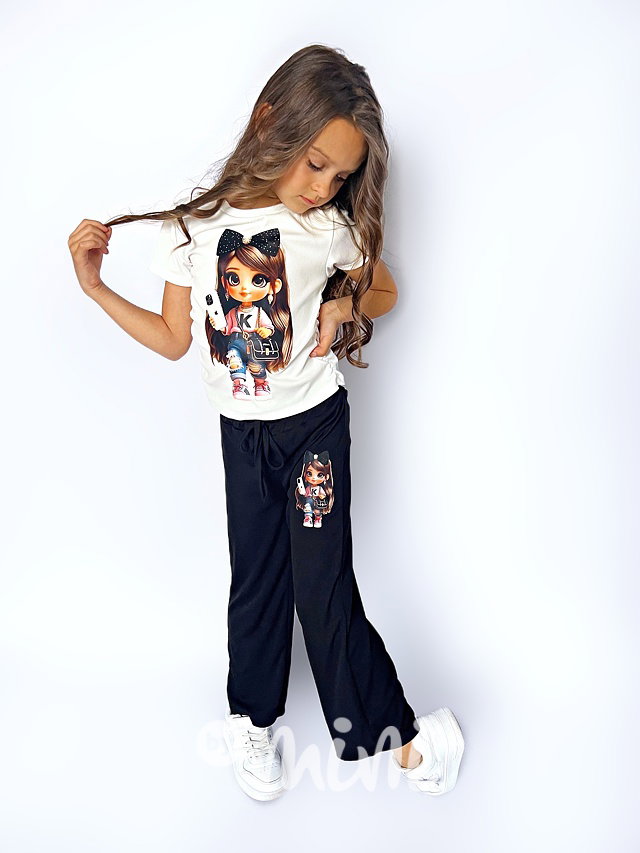 GIRL blůzka + široké kalhoty