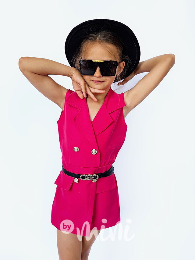 Elegant letní overal malinový