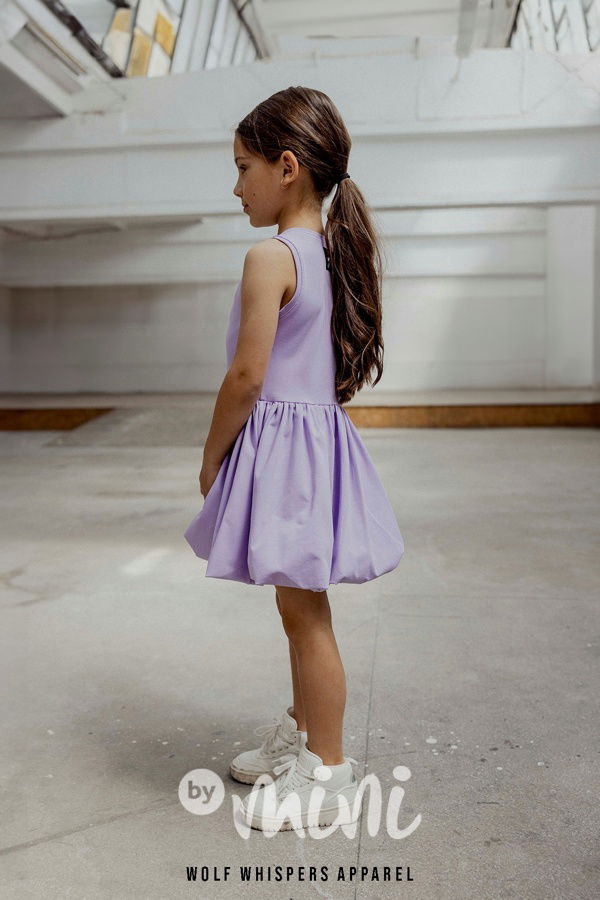 Mash Mnie šaty s balonovou sukní lila