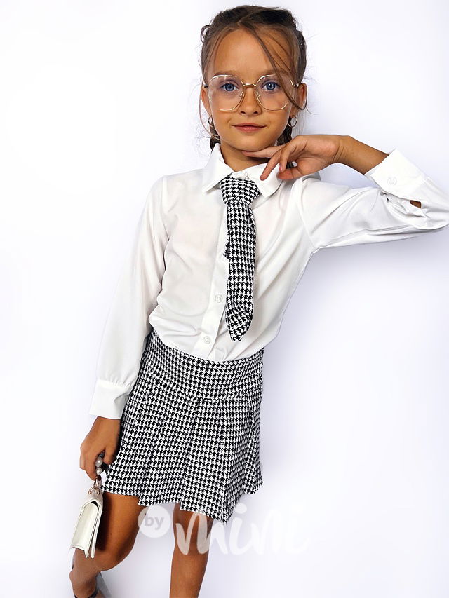 School girl set black/white