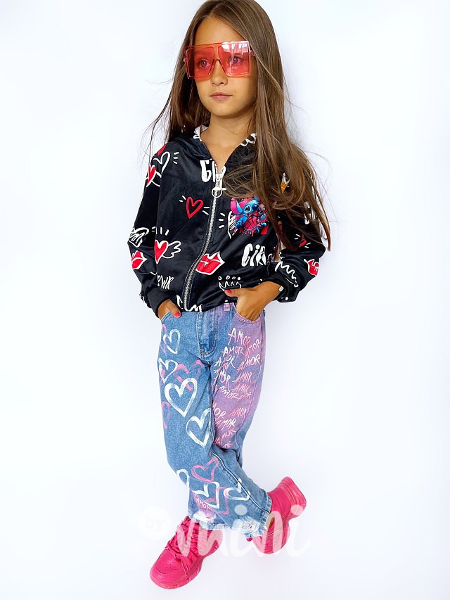 Lilo & Stitch velur mikina LOVE POWER