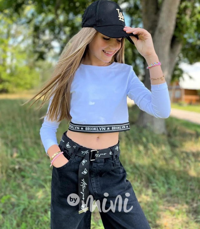 Brooklyn longsleeve crop blůzka