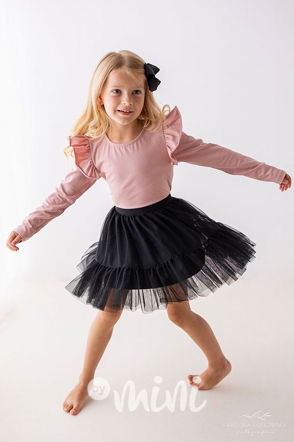 Black maxi tutu sukně Lily Grey
