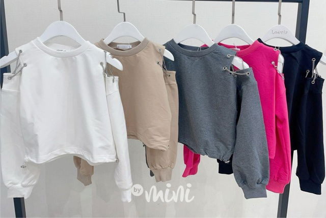 Fashion mikina s řetízky