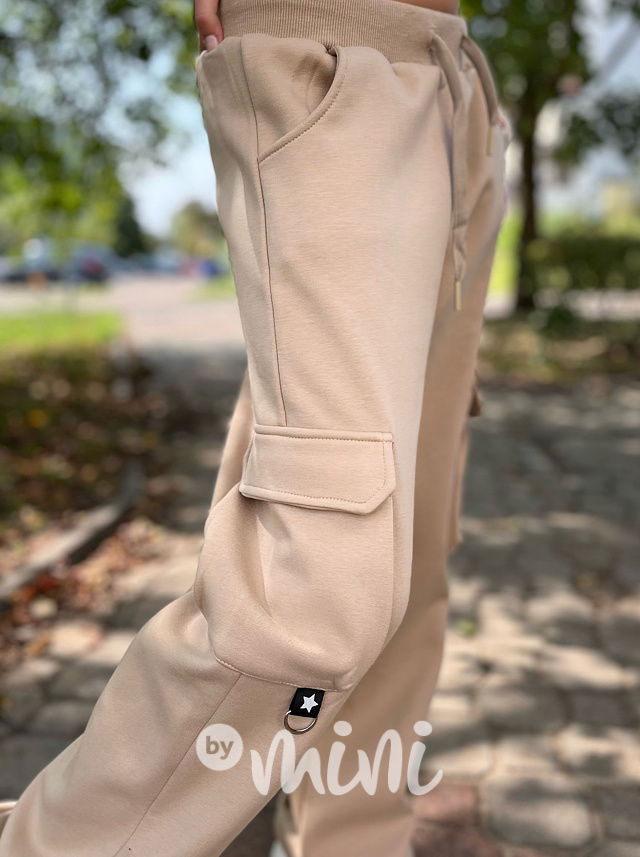 Zateplené cargo švédy GIVING béžové