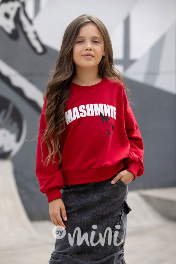 Mash Mnie midi denim sukně black