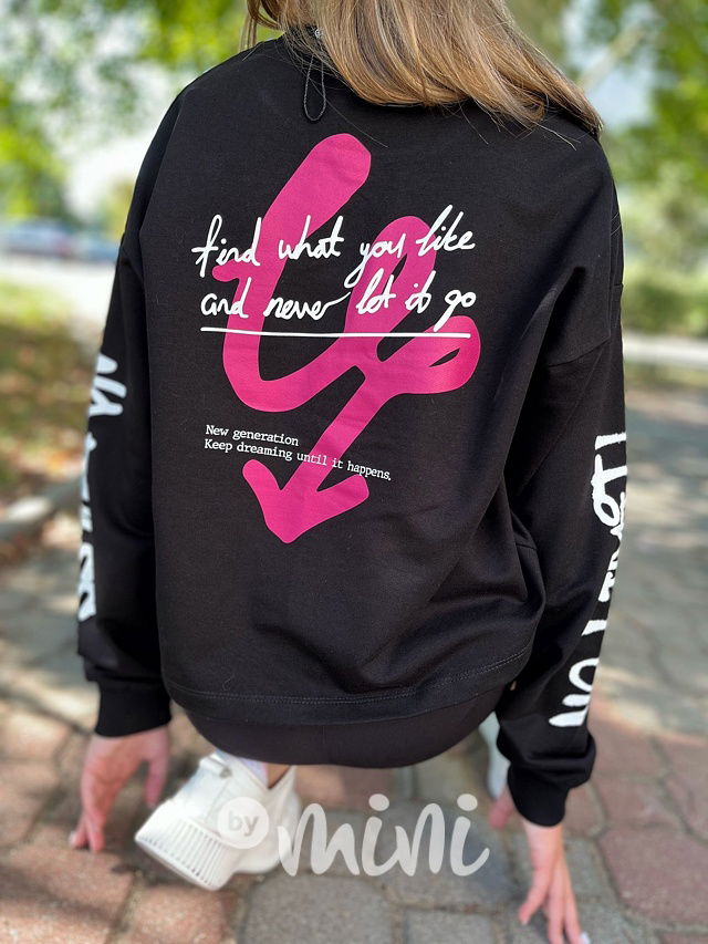 Mikina break the rules černá