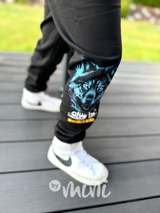 Super thermo tepláky blue WOLF