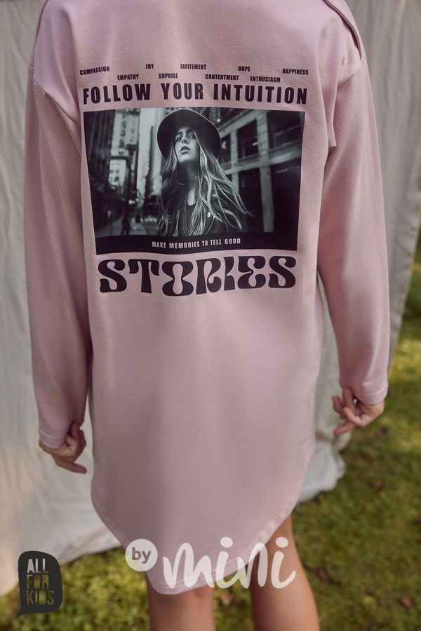 All for kids košilové šaty pink