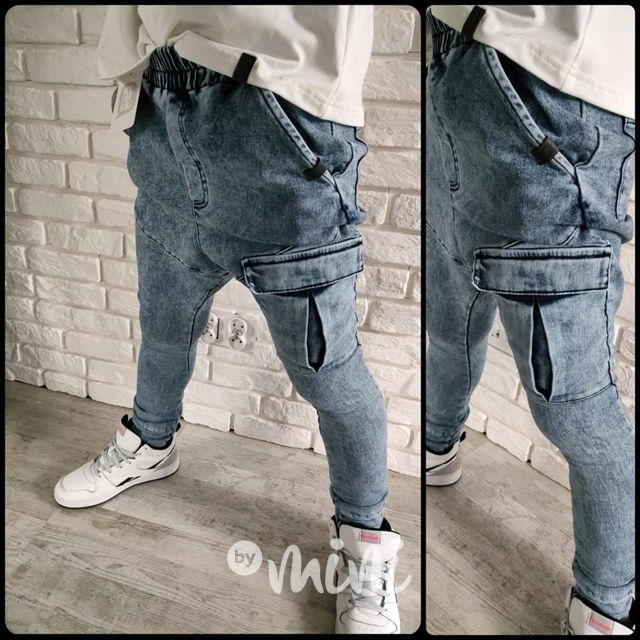 All for kids soft denim kalhoty ice blue