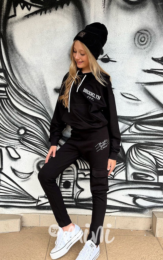 Oversize černá mikina Brooklyn