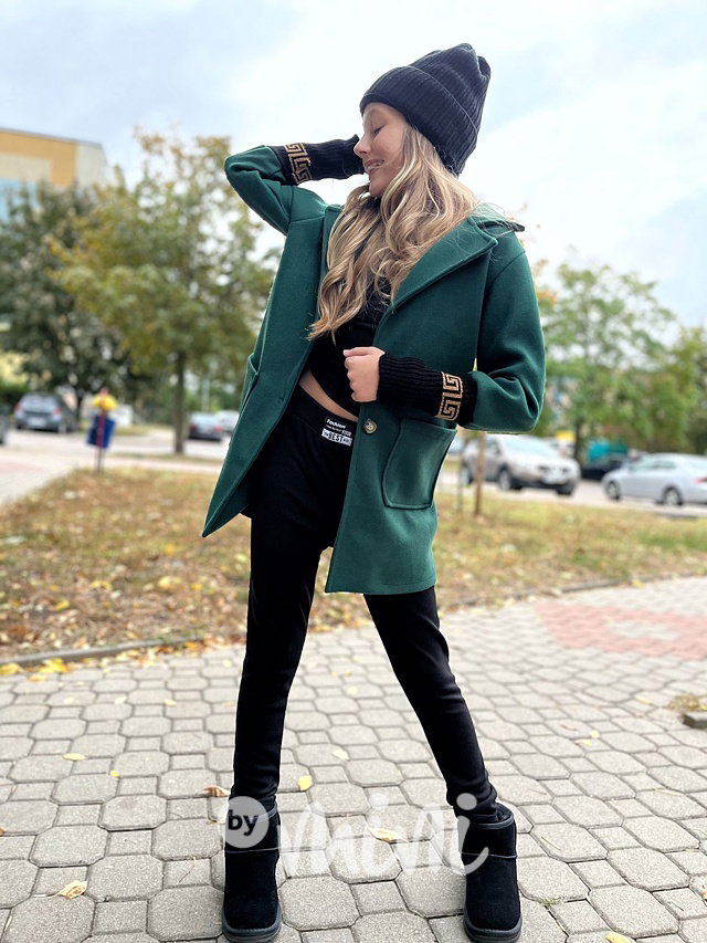 Zateplené legíny FASHION černé