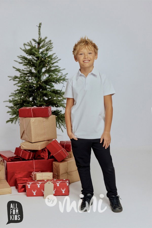 AFK polo triko bílé