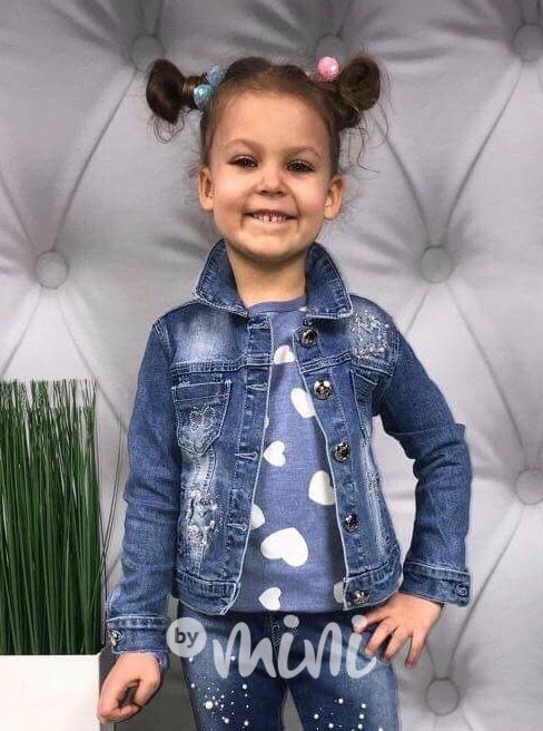 Jeans bunda s kamínky