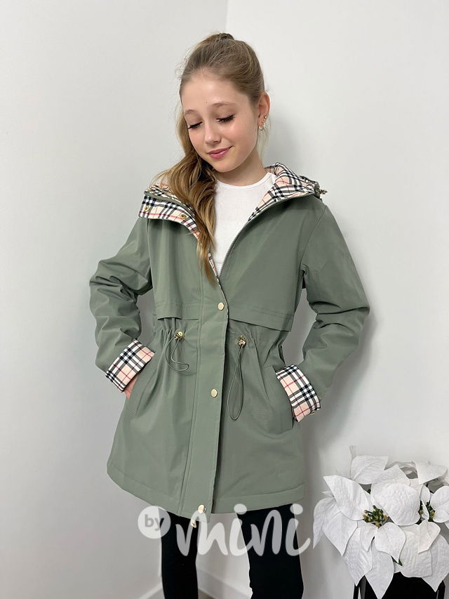 Jarní khaki parka London