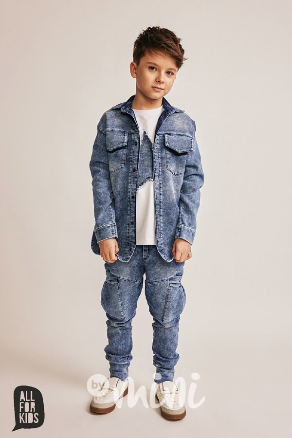 All for kids soft denim kapsáče blue