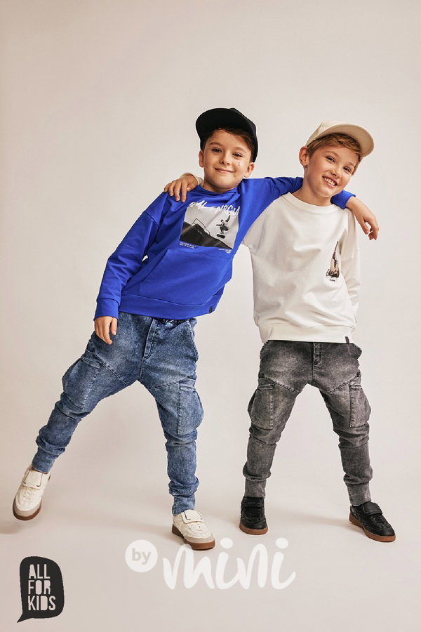 All for kids skate mikina cream