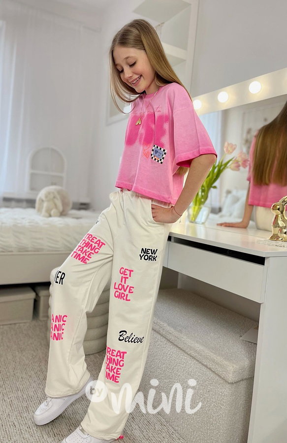 Oversize triko MUSE pink ombre