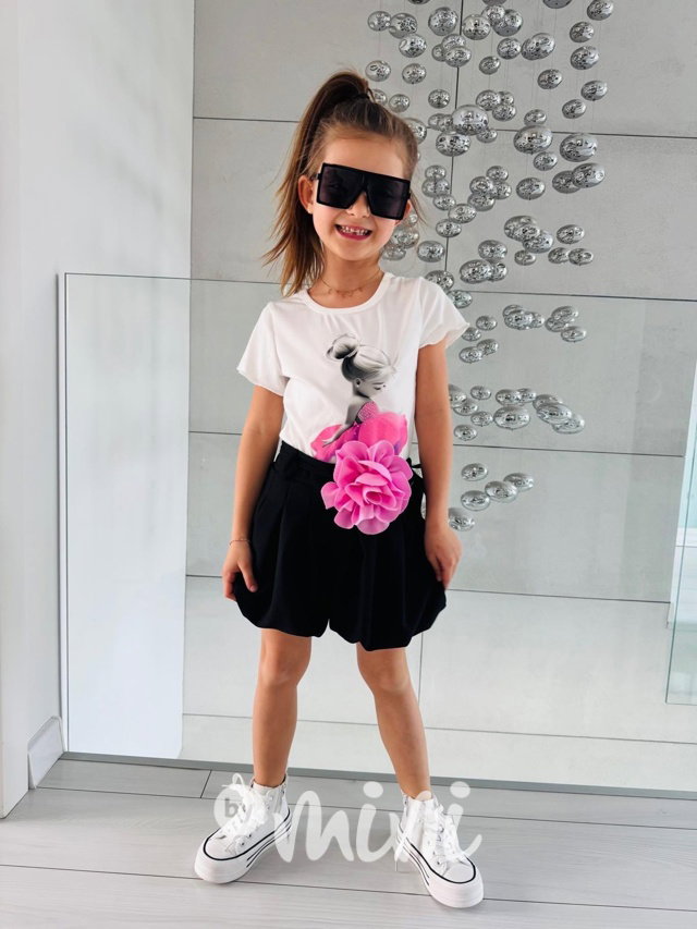 Balonové sukňokraťasy BLOSSOM black
