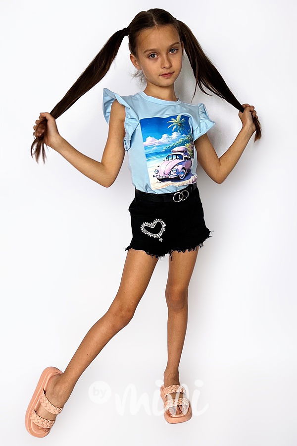 Holiday travel modrá blůzka