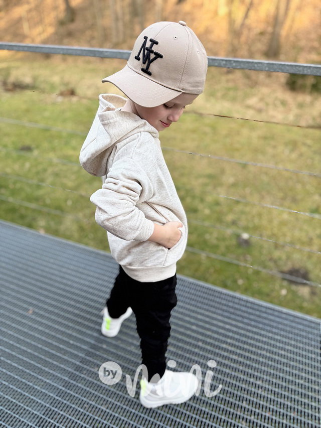 NY kšiltovka full beige/black