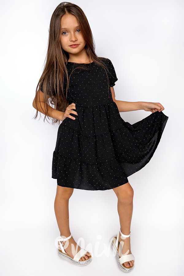 Letní vzdušné šaty s kabelkou black