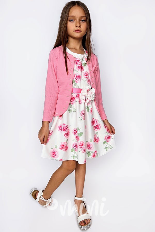 Summer flower šaty pink