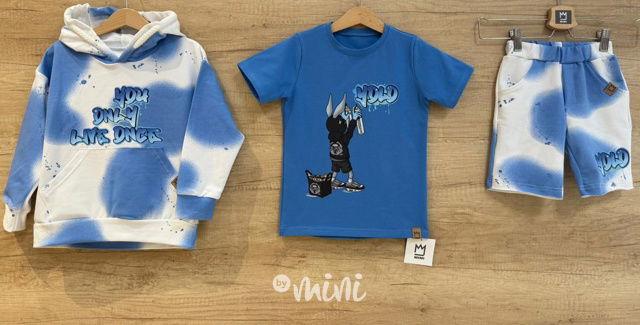 Yolo mikina blue splash