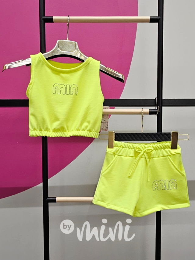MIU neon sporty set žlutý