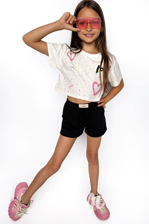 LOVE crop triko PREMIUM