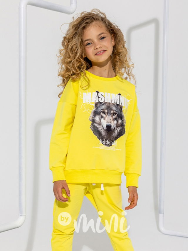 Mash Mnie mikina WOLF yellow
