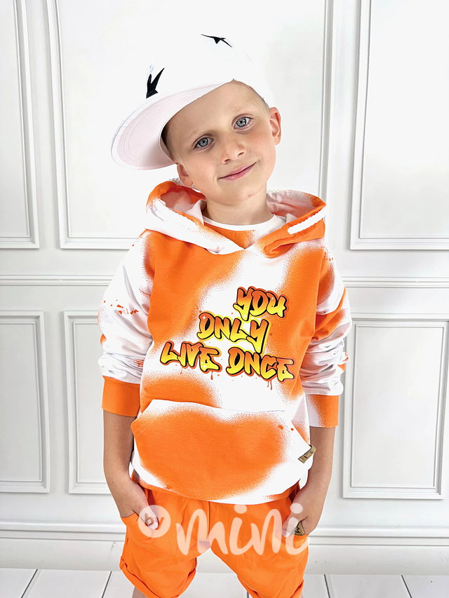 Yolo mikina orange splash