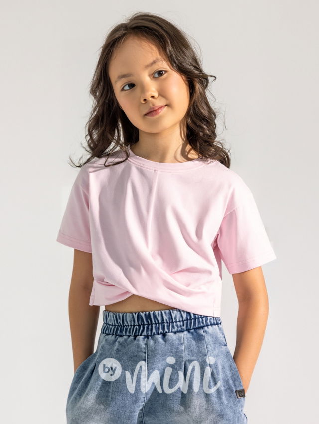 All for kids twist crop triko sweet pink