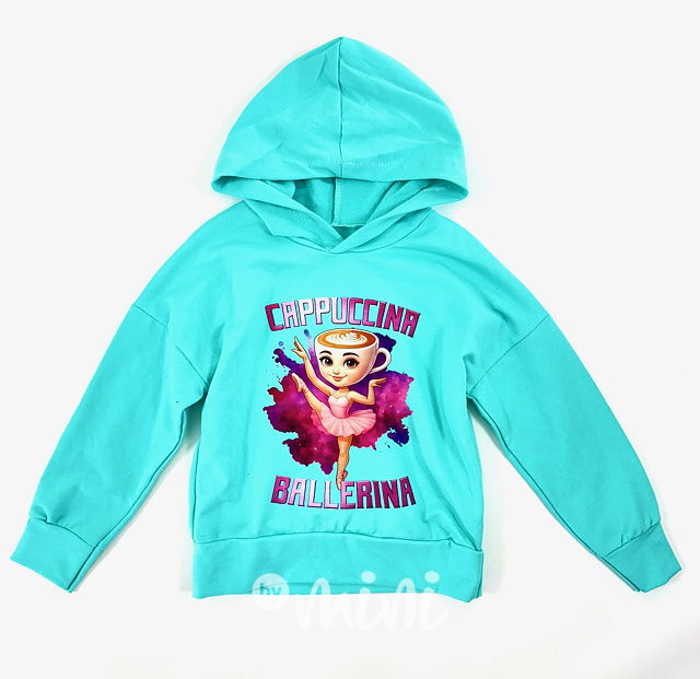 Ballerina Cappuccina mikina tyrkys