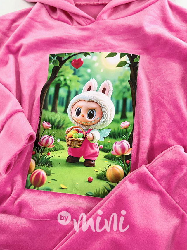 Labubu soft velur souprava PINK