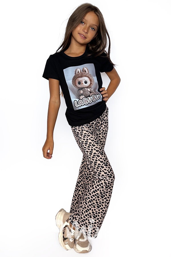 Soft velur zvonáče leopard