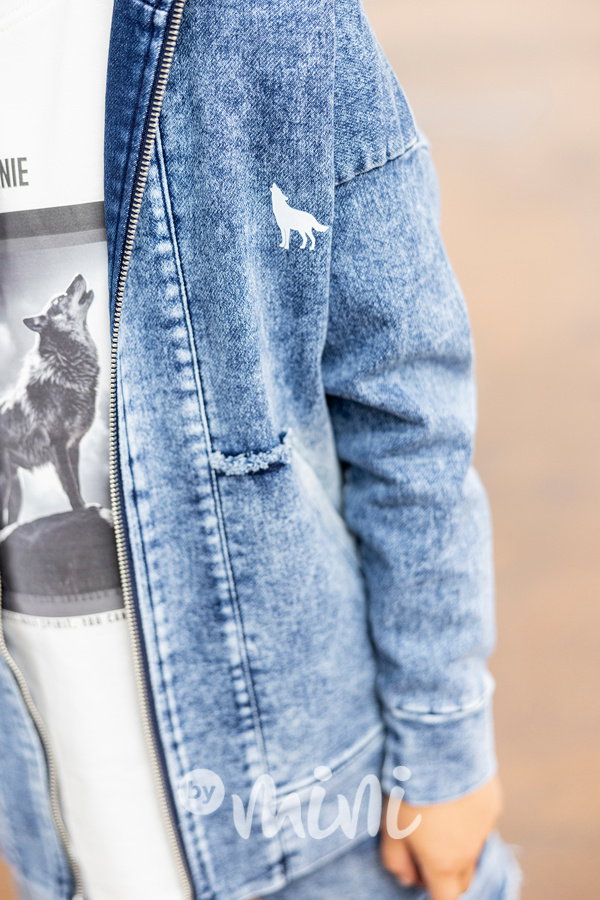 Mash Mnie soft denim mikina blue