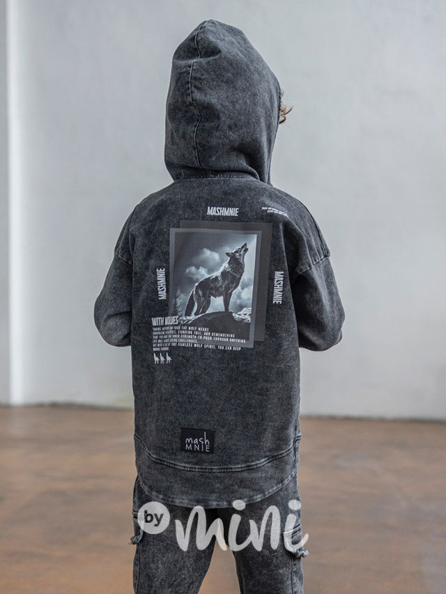 Mash Mnie soft denim mikina black