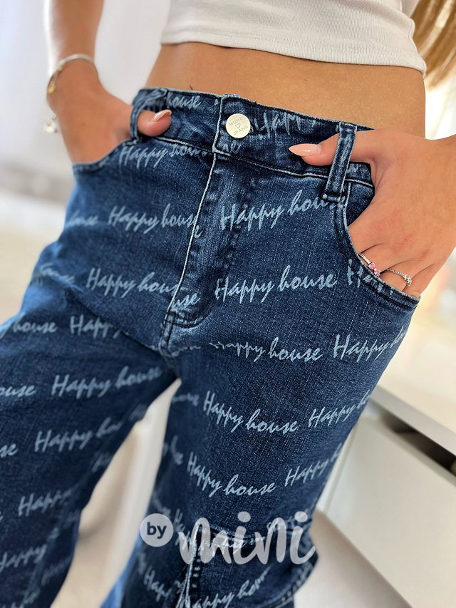 Happy denim cargo džíny