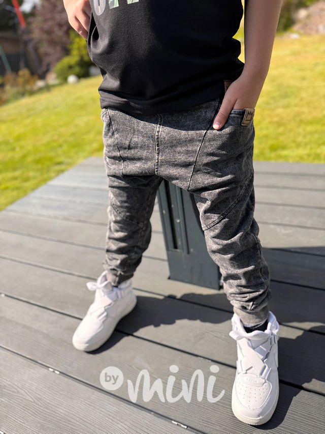 Soft denim jogger dark